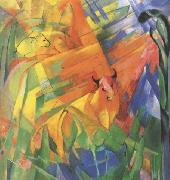 Animals in Landscape (mk34) Franz Marc